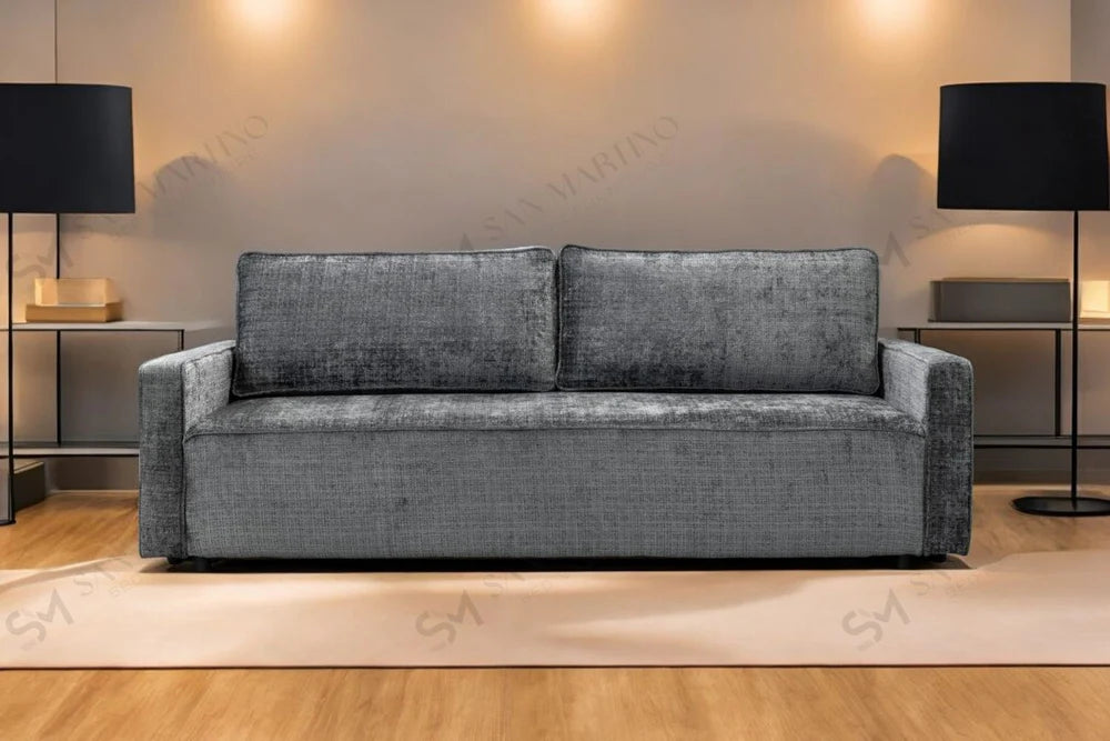 Sofa Bed - Nicole - Marbella Anthracite Grey
