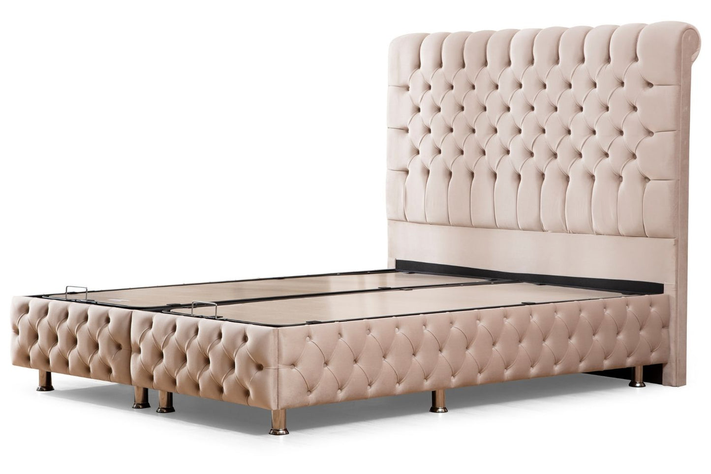 Storage bed - Luna - Tufted velvet