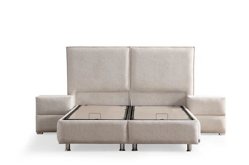 Storage Bed - Maya - Off-White Chenille